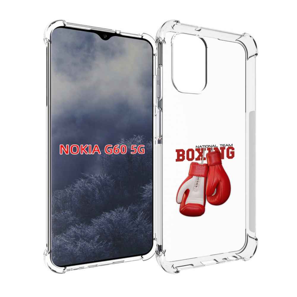 

Чехол MyPads боксерские перчатки для Nokia G60 5G, Прозрачный, Tocco
