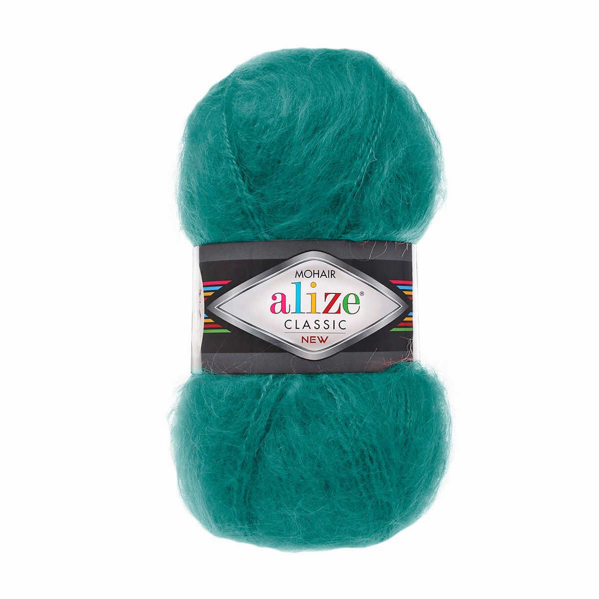 

Пряжа ALIZE 'Mohair classic new' 100г, 200м, мохер (507 античный зеленый), 5 мотков, Mohair classic new