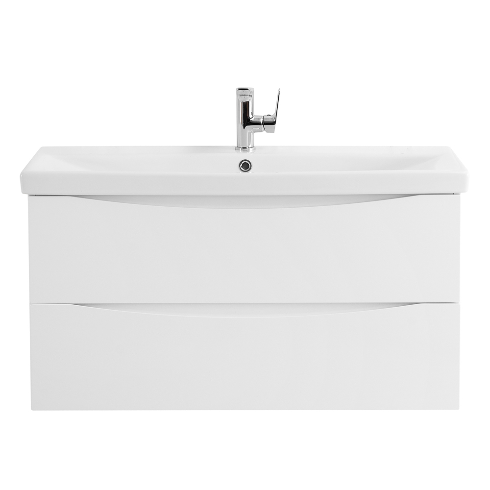 фото Тумба под раковину подвесная belbagno marino-cer-800-2c-so-bl-p bianco lucido