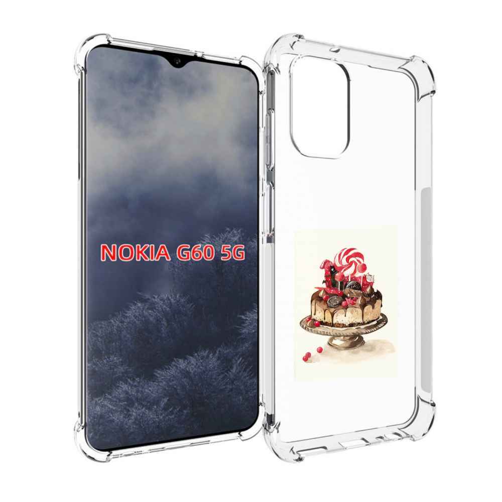 

Чехол MyPads вкусный торт для Nokia G60 5G, Прозрачный, Tocco