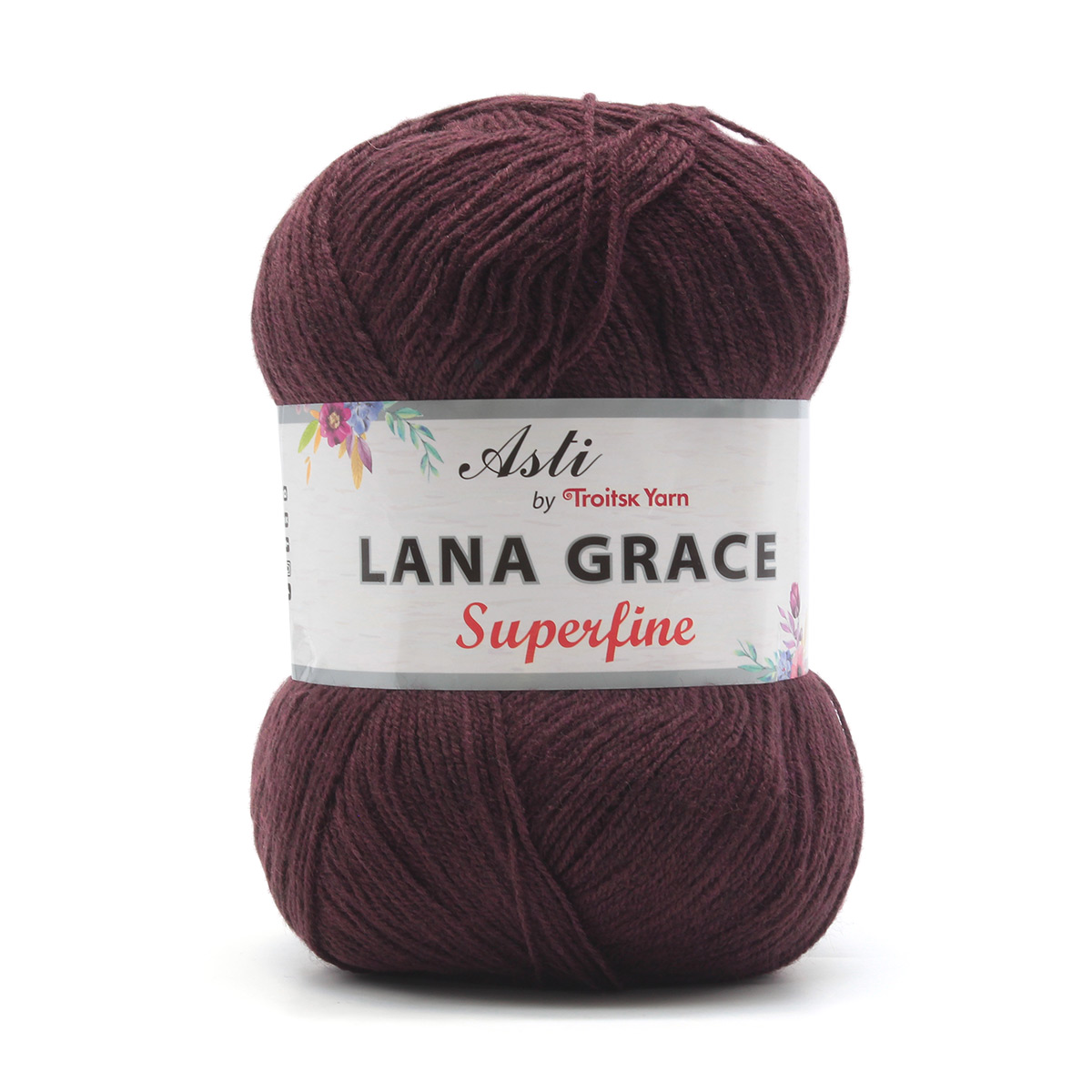 

Пряжа Пряжа из Троицка 553345_00022 Lana Grace Superfine 1597 ежевика, Lana Grace Superfine