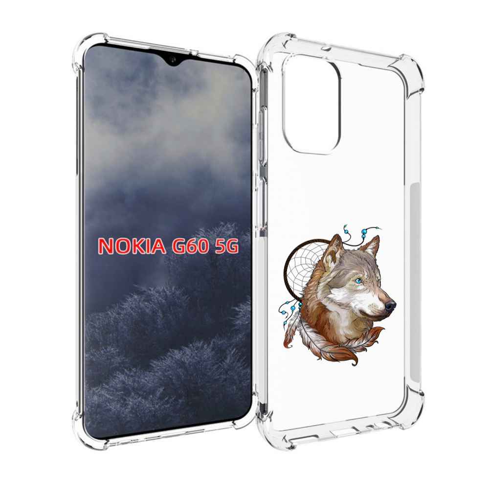 

Чехол MyPads волк и ловец снов для Nokia G60 5G, Прозрачный, Tocco