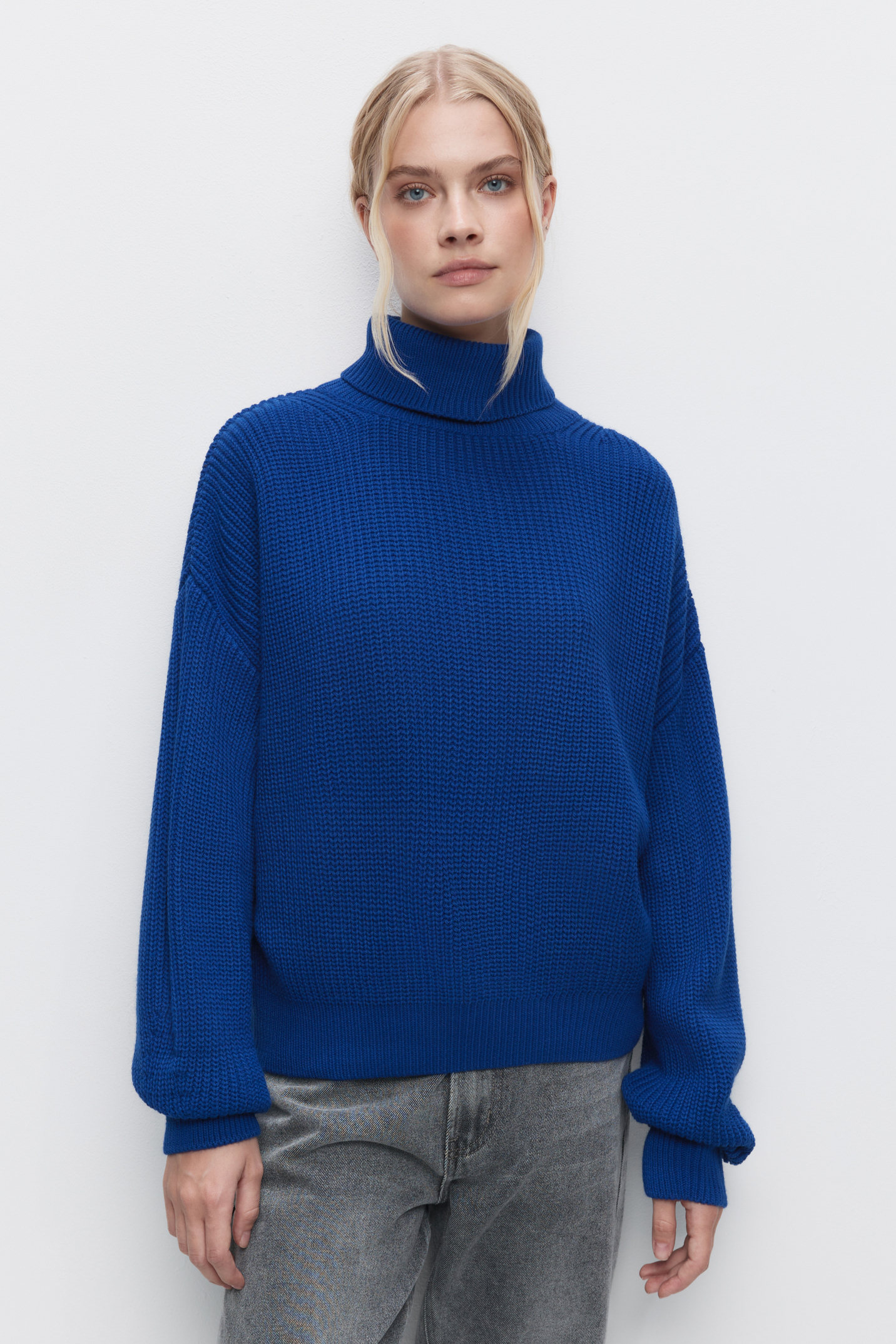 

Свитер женский Befree RibSweater синий XS, RibSweater