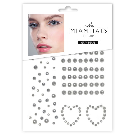 

Аксессуар для макияжа Miami Tattoos Жемчуг для лица, волос и тела Pearl In Gray