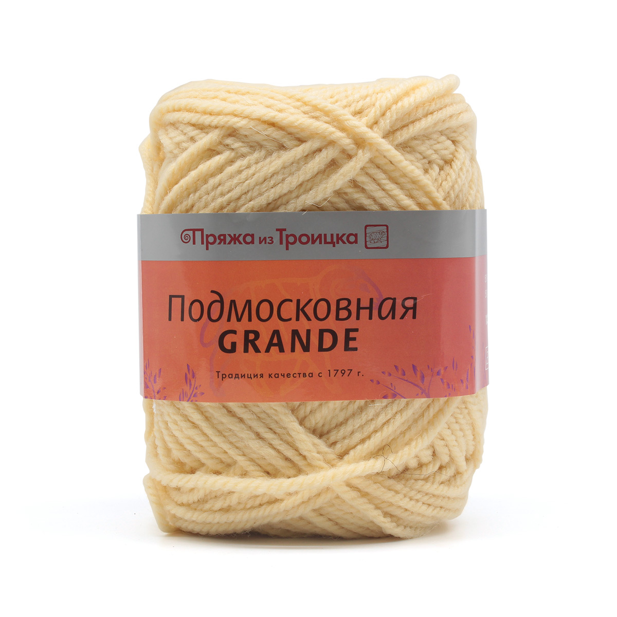 

Пряжа Пряжа из Троицка 541350_00017 Подмосковная Grande 2400 слоновая кость, Подмосковная Grande
