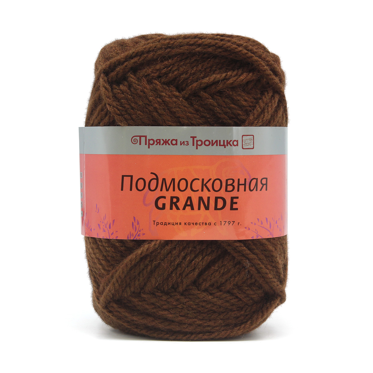

Пряжа Пряжа из Троицка 541350_00020 Подмосковная Grande 3806 коричневый, Подмосковная Grande