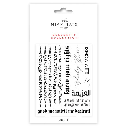 

Преводные тату Miami Tattoos Jolie