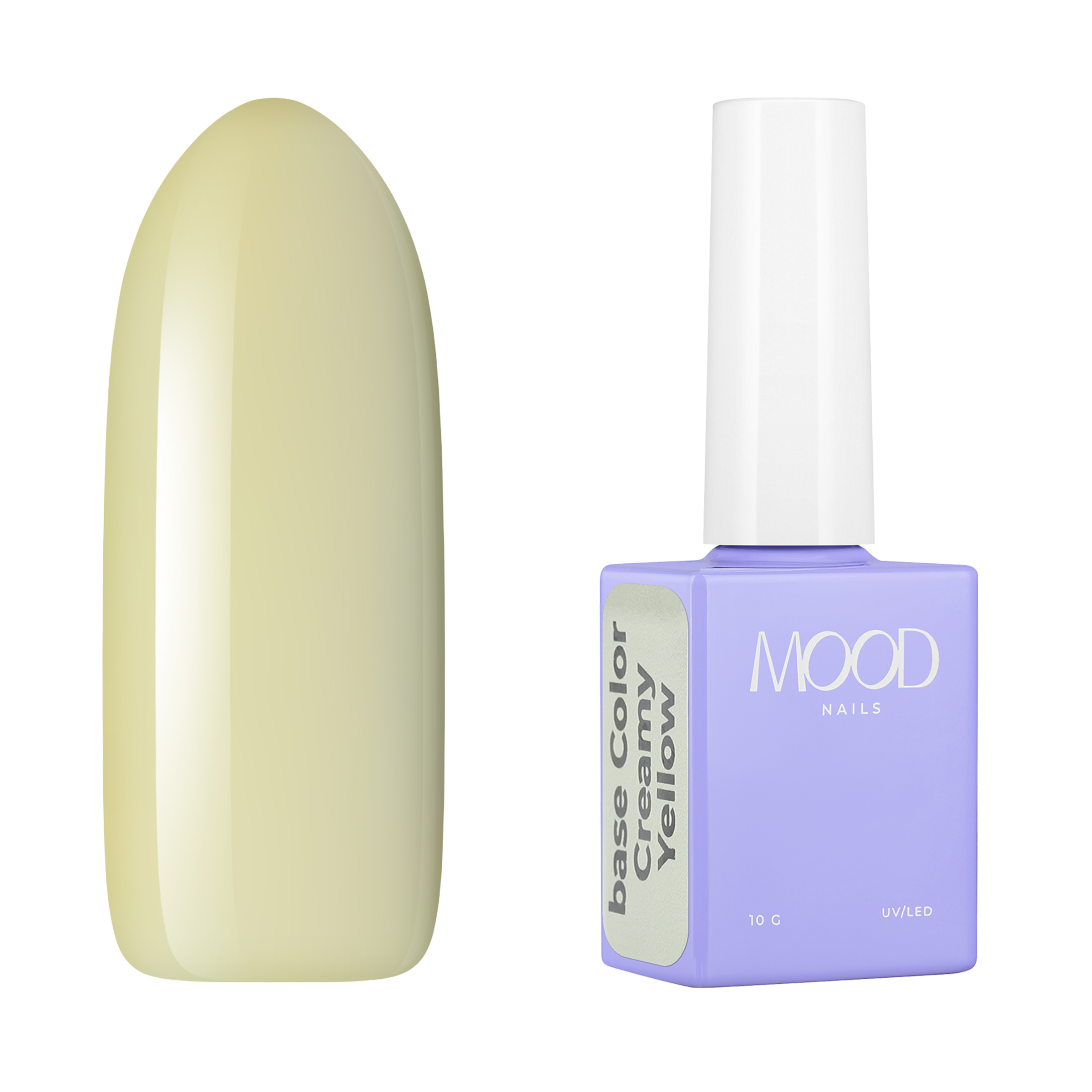 

Гель-лак MOODNAIL Gel-polish Creamy Yellow 10 мл, Желтый, MOODNAIL