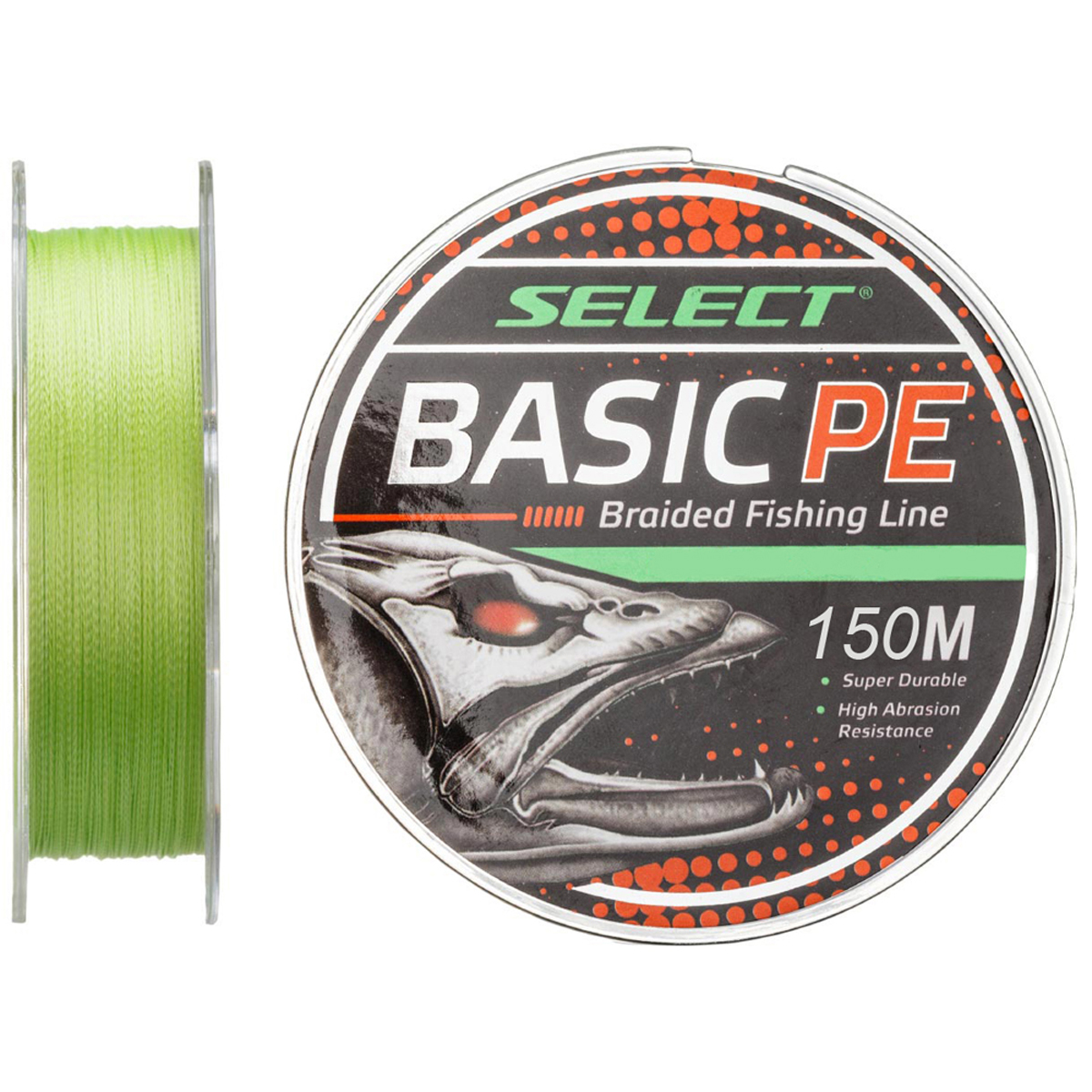 Шнур Select Basic PE 4x 150m светло-зелёный 0.12mm 12LB 5.6kg