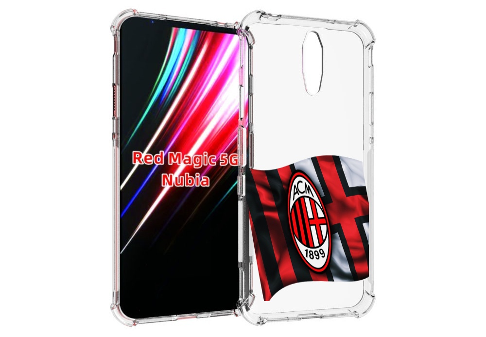 

Чехол MyPads фк милан мужской для ZTE Nubia Red Magic 1 5G, Прозрачный, Tocco