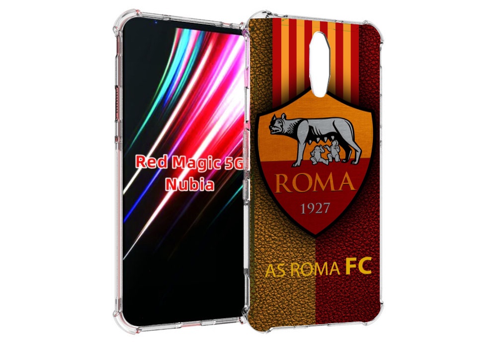

Чехол MyPads фк рома для ZTE Nubia Red Magic 1 5G, Прозрачный, Tocco