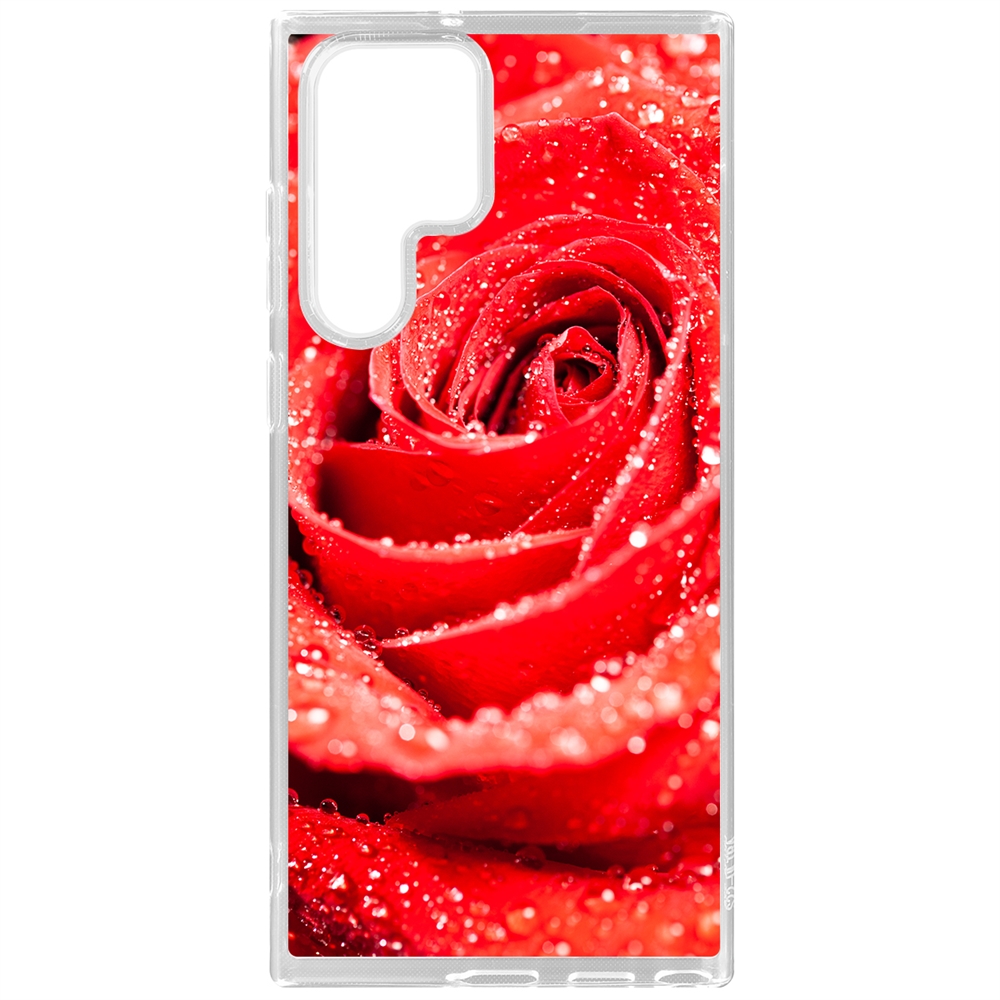 

Чехол-накладка Роза для Samsung Galaxy S22 Ultra, Прозрачный