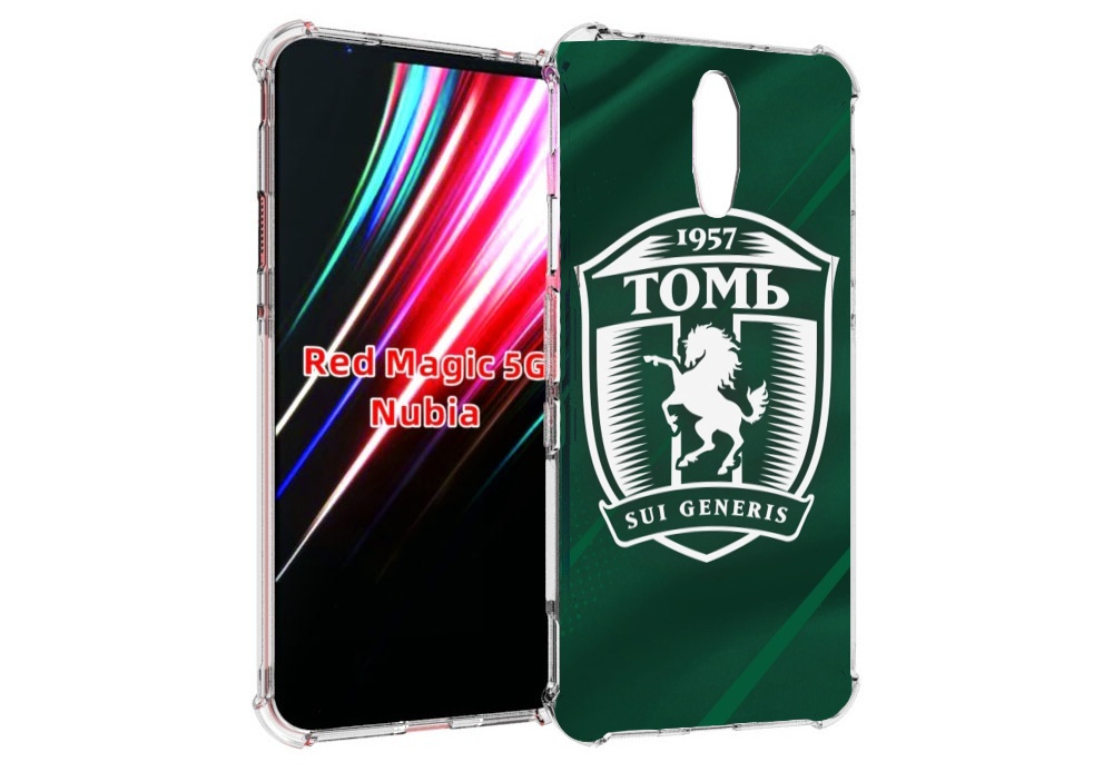

Чехол MyPads фк томь томск для ZTE Nubia Red Magic 1 5G, Прозрачный, Tocco