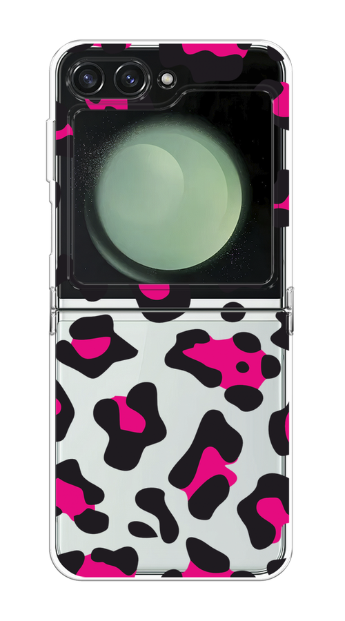 

Чехол на Samsung Galaxy Z Flip 6 "Pink cow spots", Черный;розовый, 2109750-1