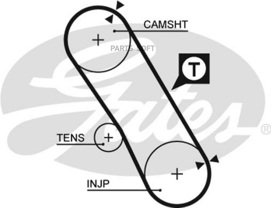 

GATES Ремень ГРМ GATES 5061XS