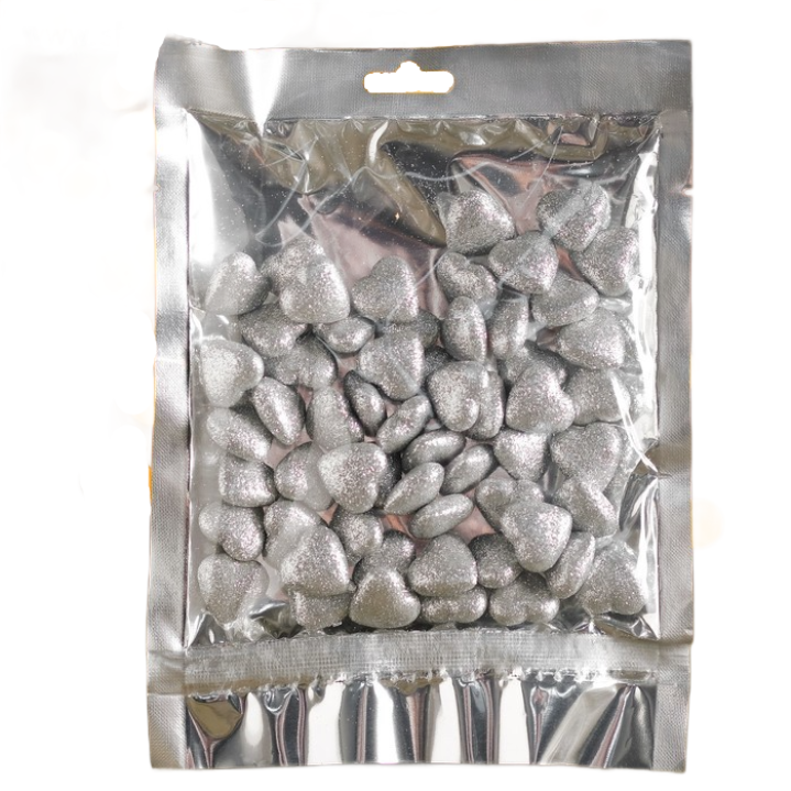 

Фигурка для поделок и декора Сердце, набор 50 шт., 1 шт. 1,5×1,5×0,5 см, серебро