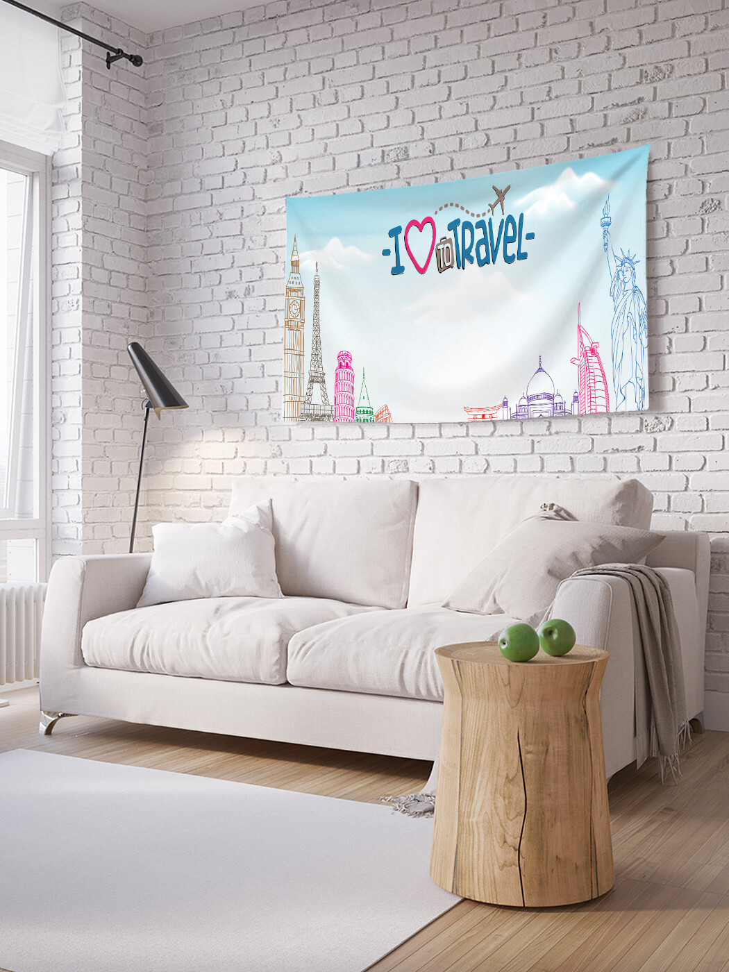 

Горизонтальное фотопанно JoyArty Графическое путешествие, из ткани, 100х150 см