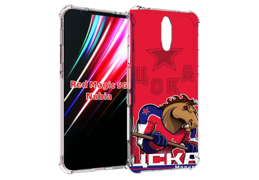 

Чехол MyPads хк цска мужской для ZTE Nubia Red Magic 1 5G, Прозрачный, Tocco