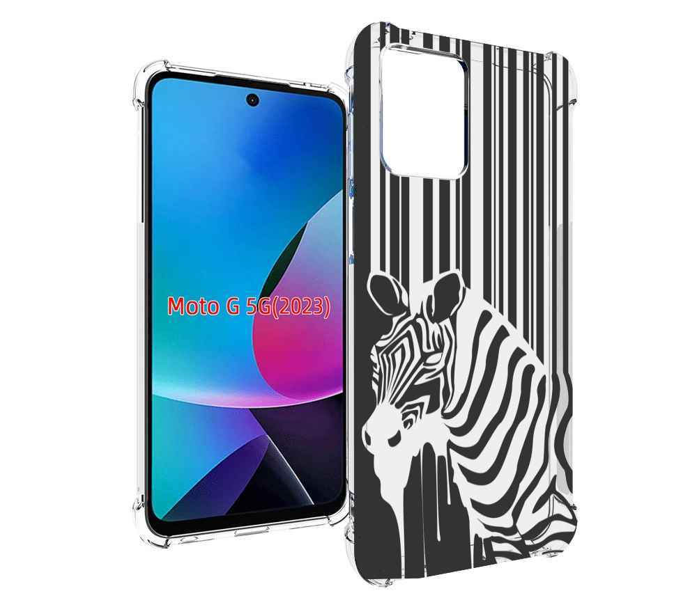 

Чехол MyPads Зебра для MOTO G 5G 2023, Tocco