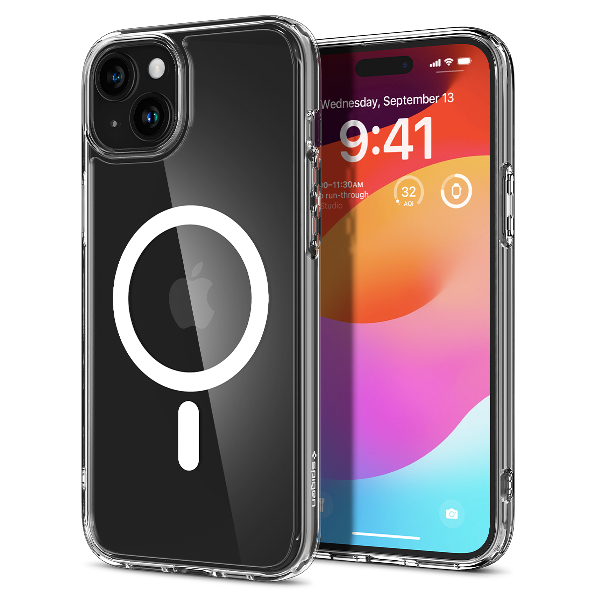 

Чехол Spigen для iPhone 15 Plus - Crystal Hybrid (MagFit) - Белый - ACS06463, iPhone 15 Plus - Crystal Hybrid|MagSafe|MagFit|Crystal Hybrid (MagFit)