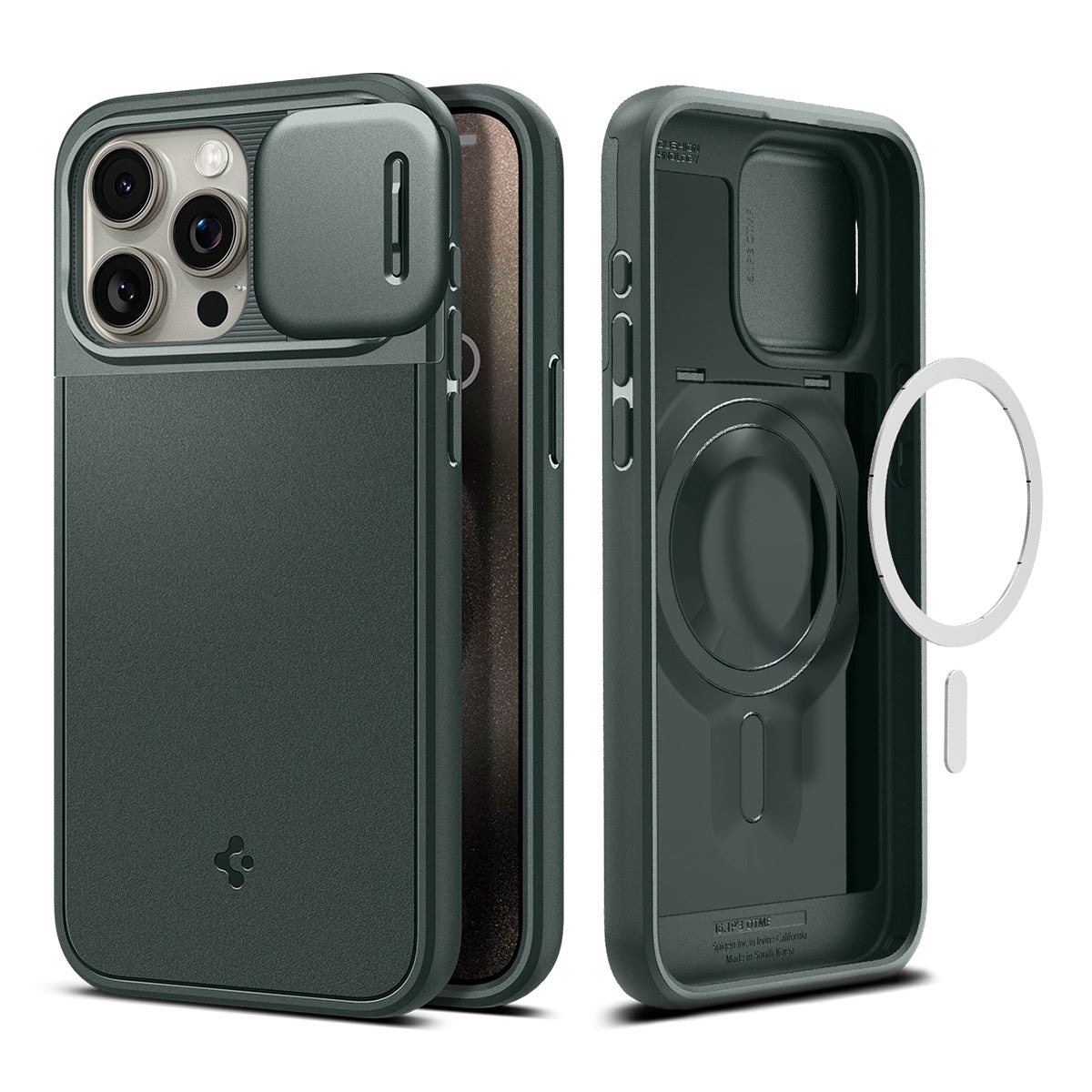 

Чехол Spigen для iPhone 15 Pro - Optik Armor (MagFit) - Зеленый - ACS06739, iPhone 15 Pro - MagSafe|Optik Armor|Optik Armor (MagFit)|MagFit