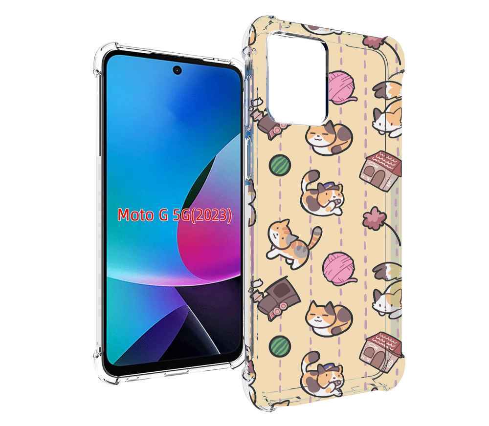 

Чехол MyPads Котики-клубочки для MOTO G 5G 2023, Tocco