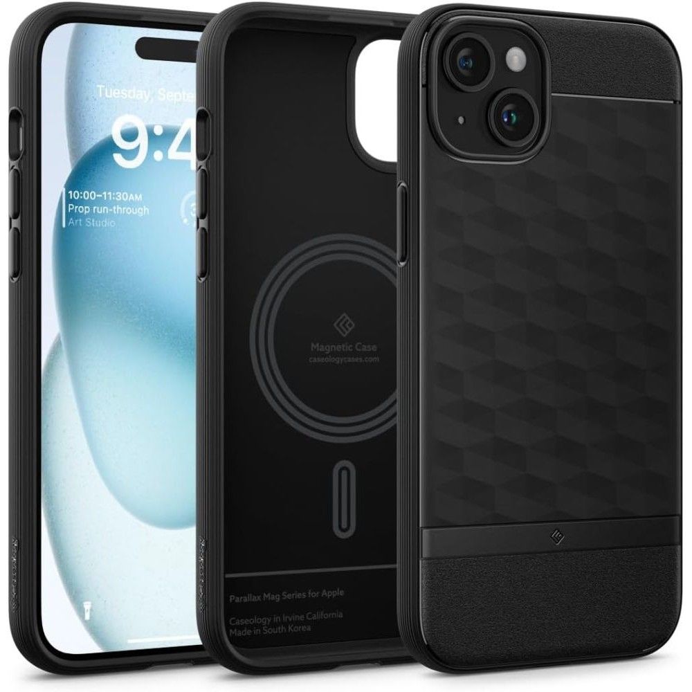 

Чехол Spigen Caseology для iPhone 15 - Parallax Mag - Черный - ACS06818, iPhone 15 - Caseology|Caseology Parallax Mag