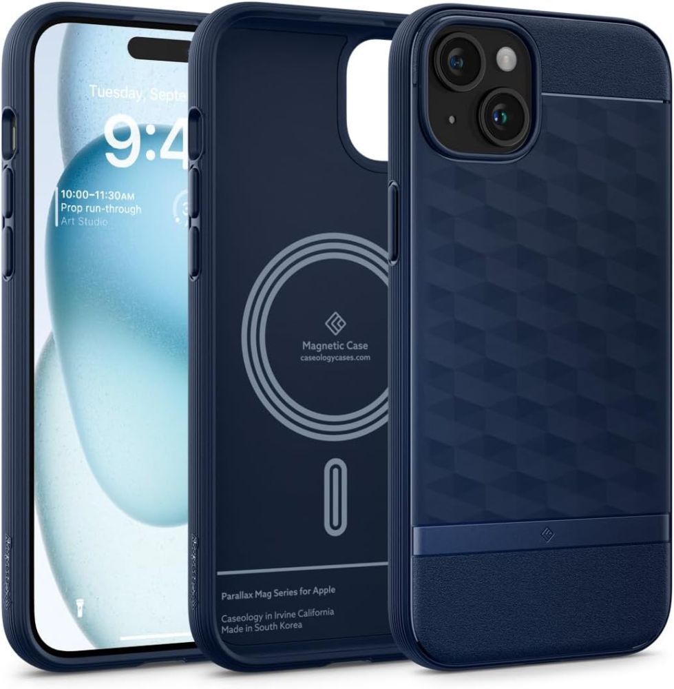 

Чехол Spigen Caseology для iPhone 15 - Parallax Mag - Синий - ACS06819, iPhone 15 - Caseology|Caseology Parallax Mag