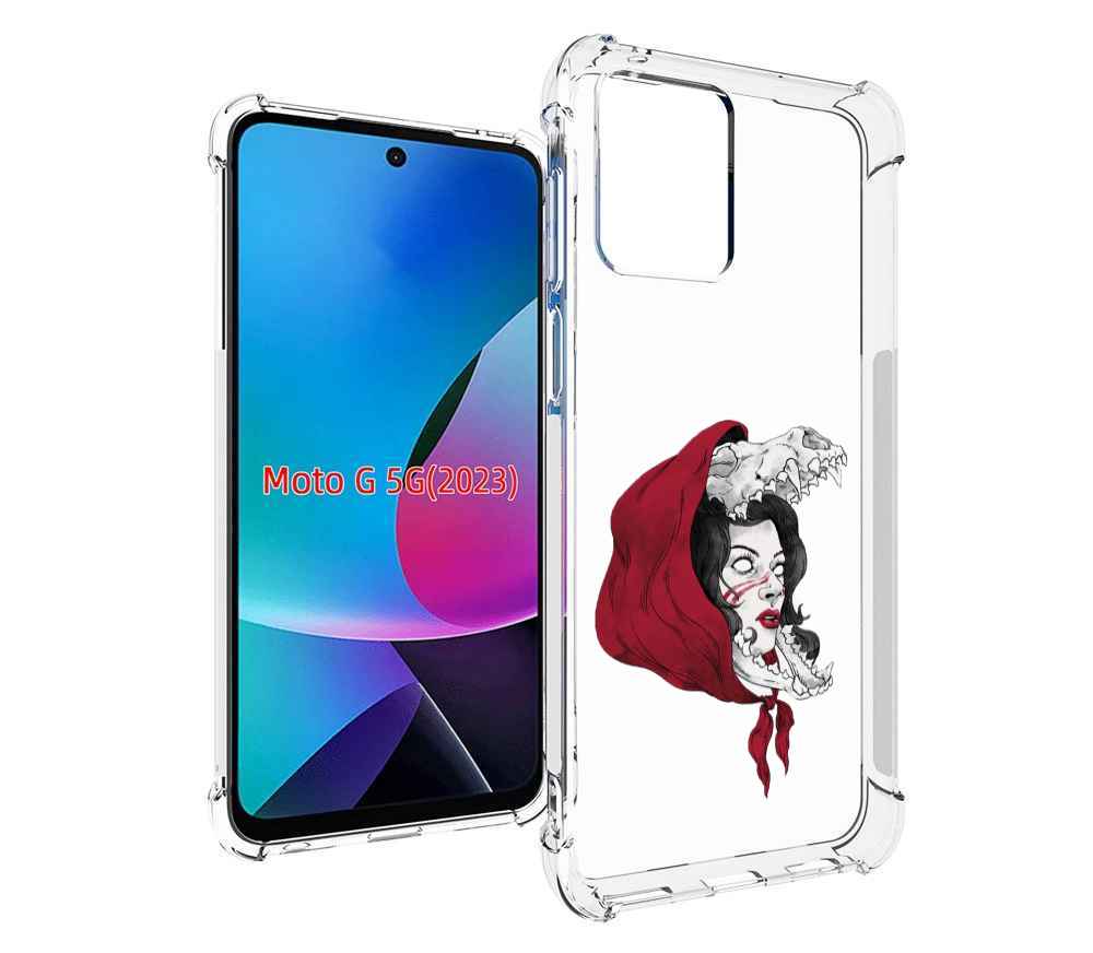 

Чехол MyPads Красная шапочка и волк женский для MOTO G 5G 2023, Tocco