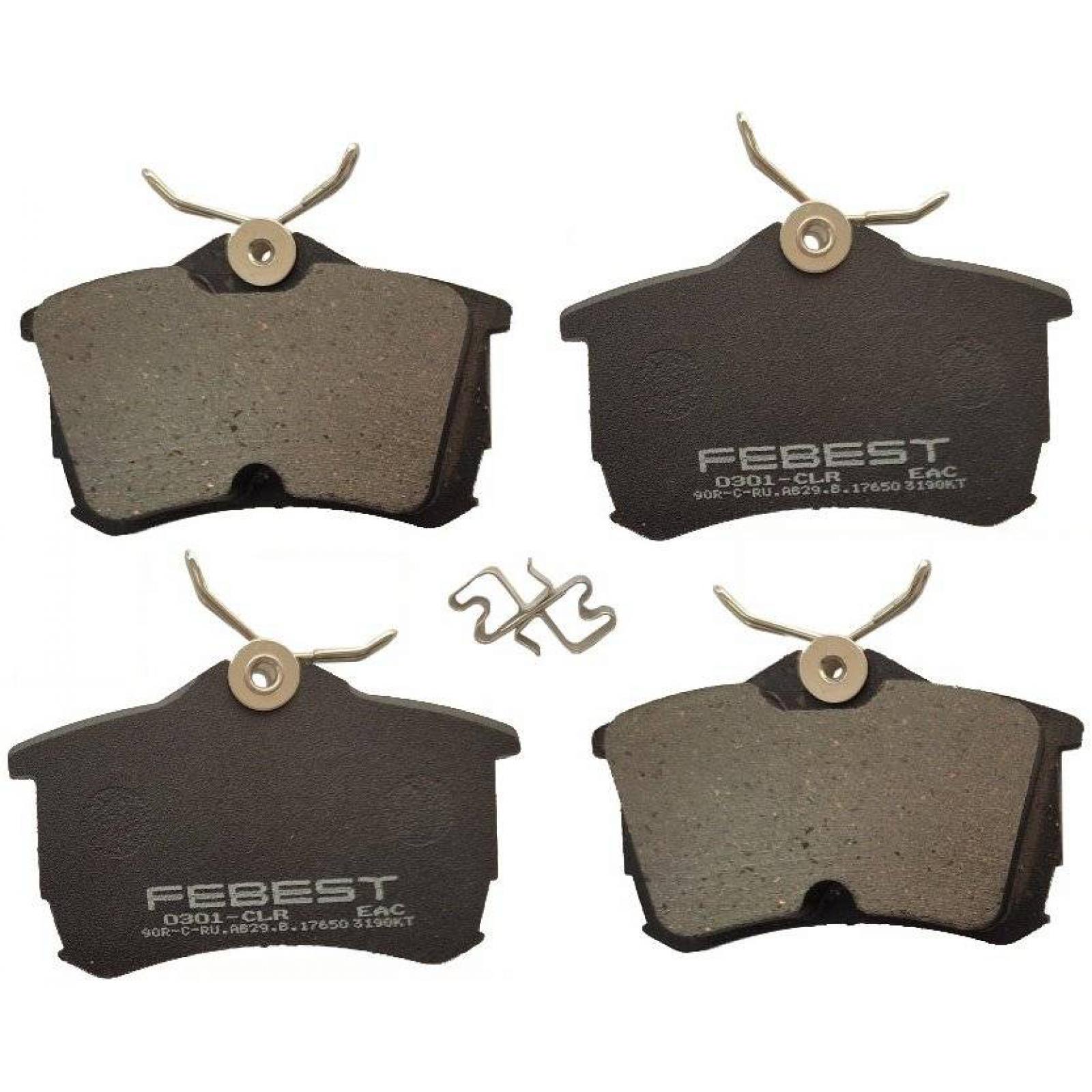 

Тормозные колодки FEBEST задние 0301clr