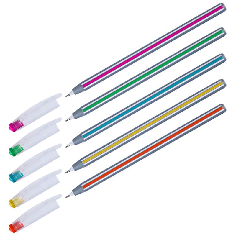 

Ручка шариковая OFFICESPACE "Magic stripe", синяя, 0,6мм, арт. 312031 - (50 шт.)