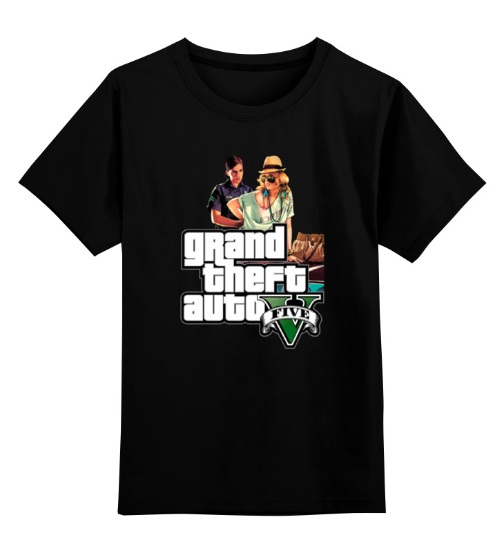 

Футболка детская Printio Grand theft auto v цв. черный р. 104, Grand theft auto v