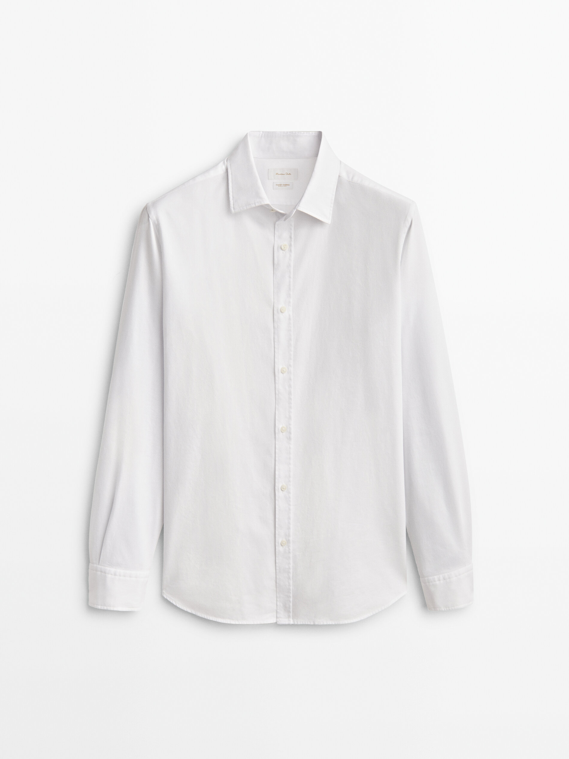 

Рубашка мужская Massimo Dutti 00124341250 белая S, 00124341250