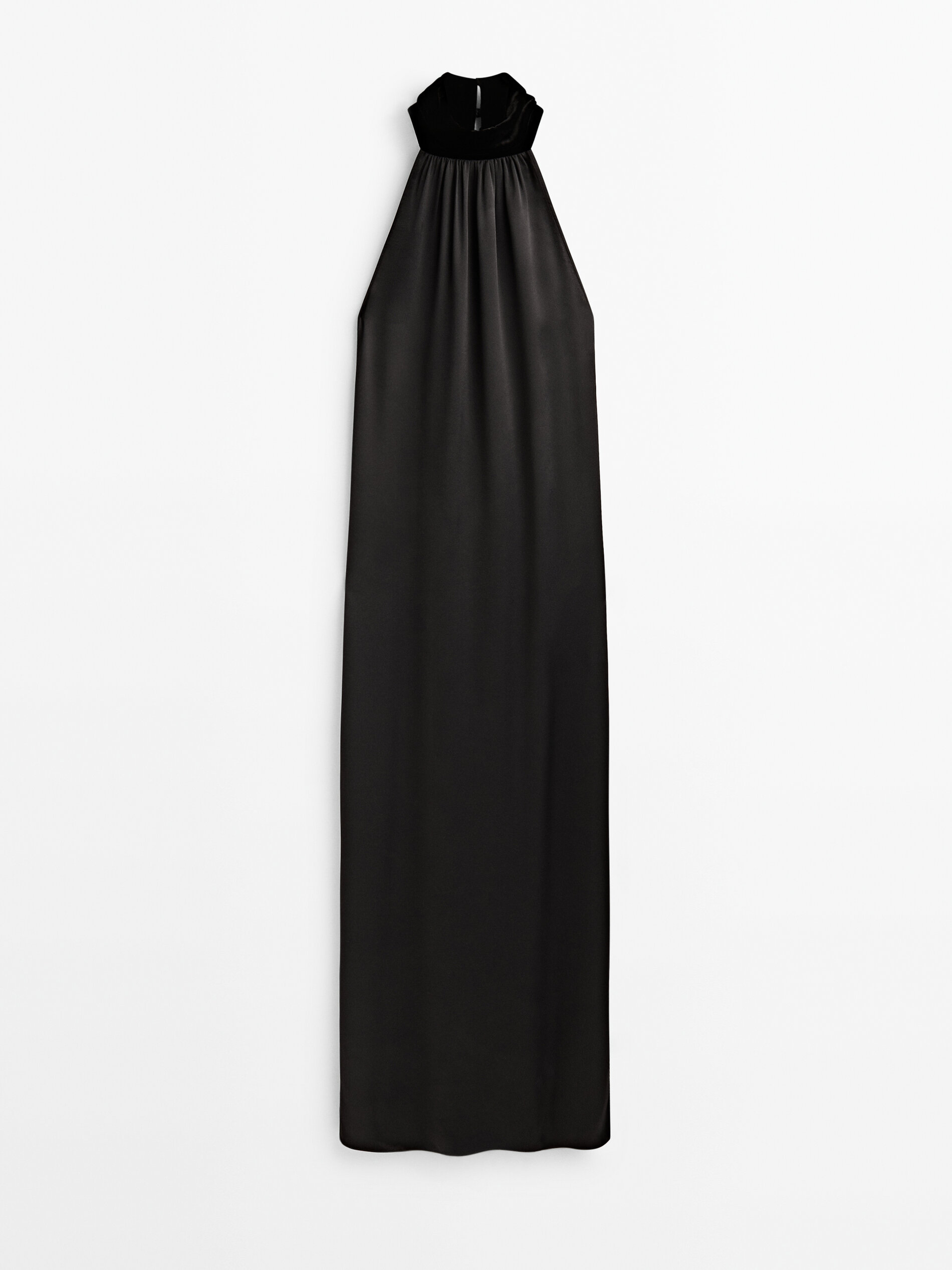 

Платье женское Massimo Dutti 09224952800 черное XS, 09224952800