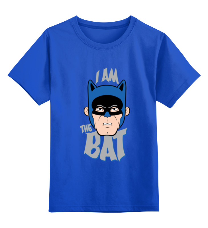 

Футболка детская Printio I am the bat цв. синий р. 104, I am the bat