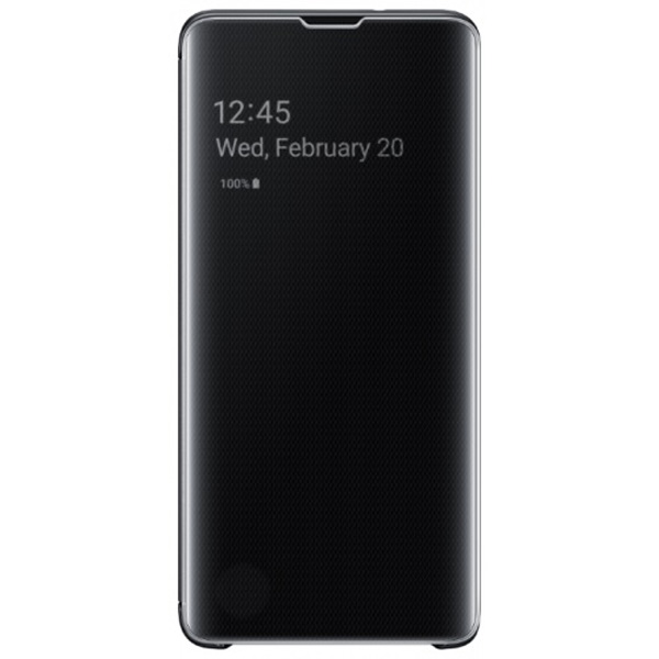 фото Чехол zibelino clear view для samsung s10 (черный) (zcv-sam-s10-blk)