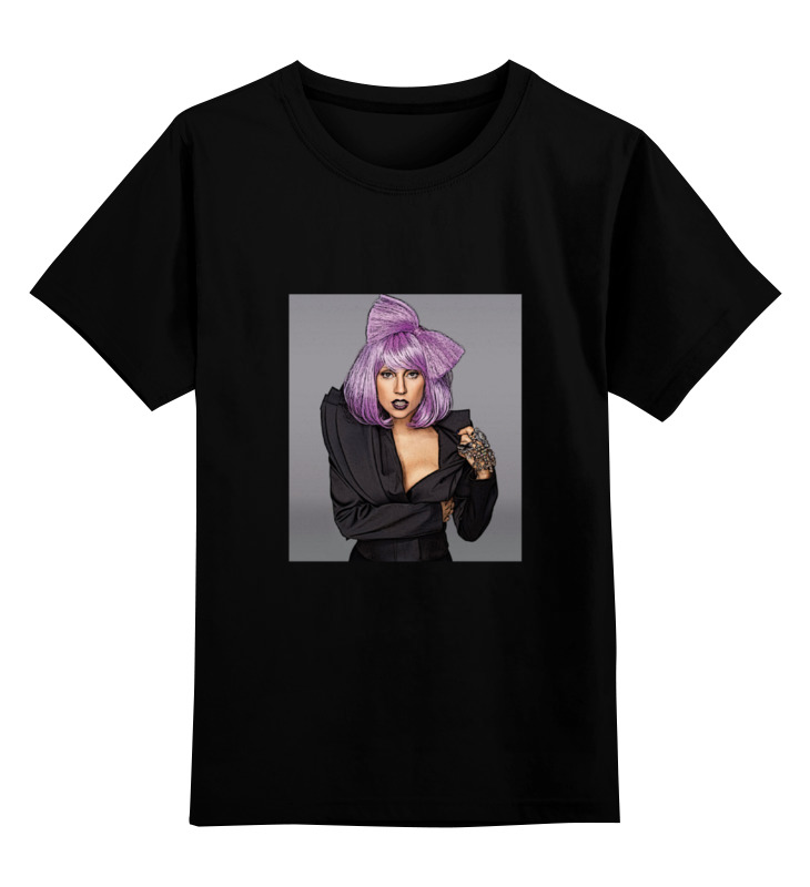

Футболка детская Printio Lady gaga цв. черный р. 104, Lady gaga