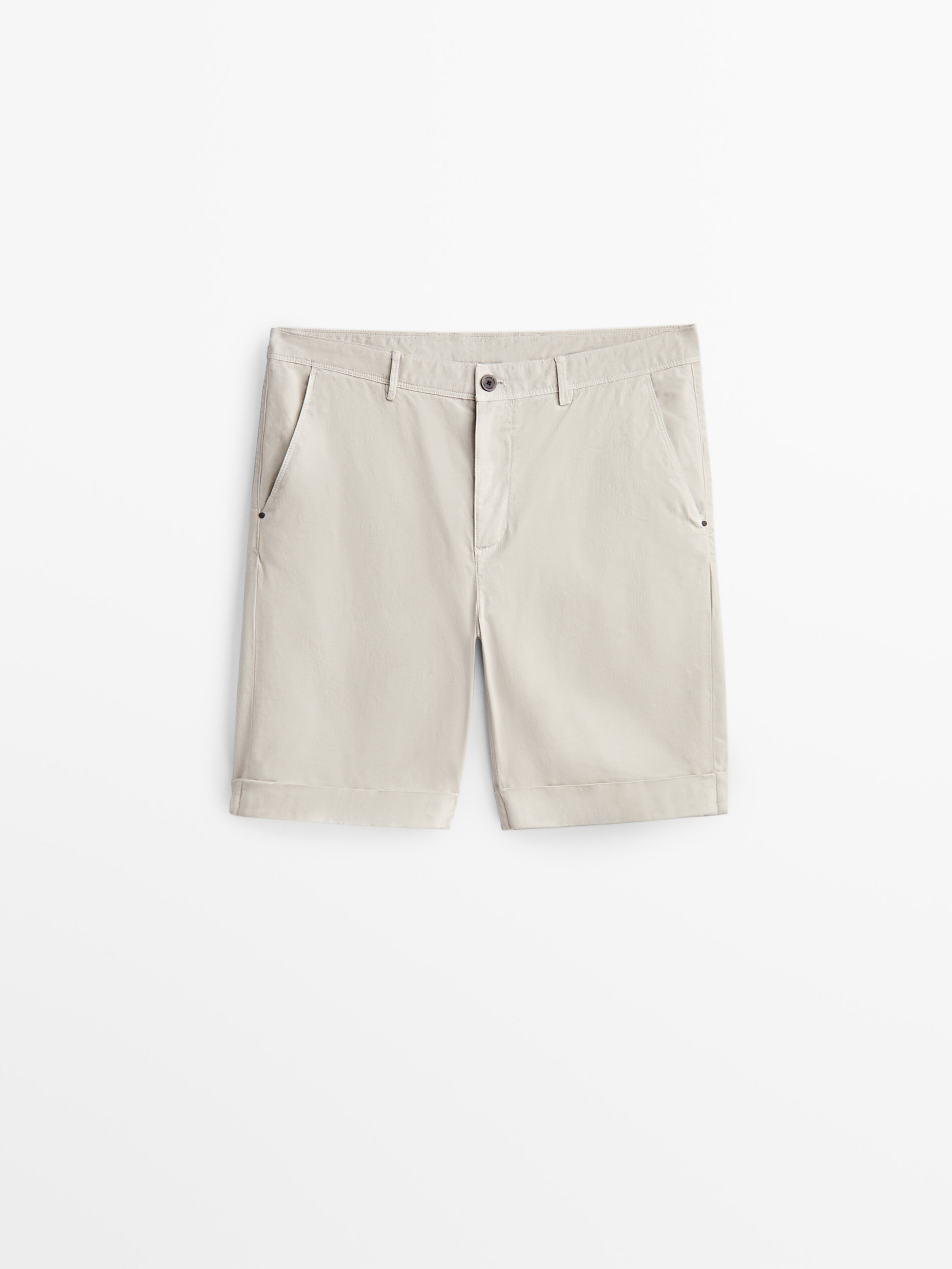

Шорты мужские Massimo Dutti 02901061251 белые 46 RU, 02901061251