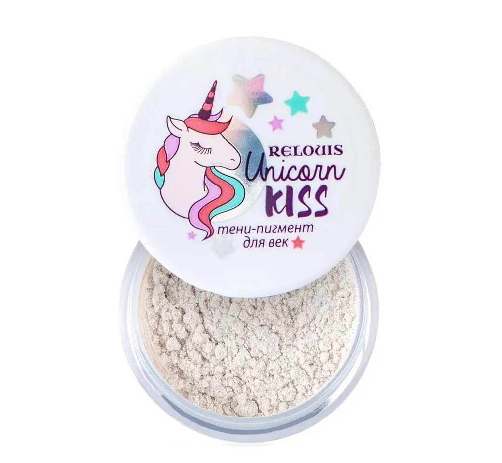 Тени-пигмент для век Relouis Unicorn KISS тон 01 MOON UNICORN