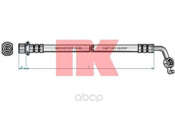 фото Шланг тормозной toyota rav iv 05- nk 8545180