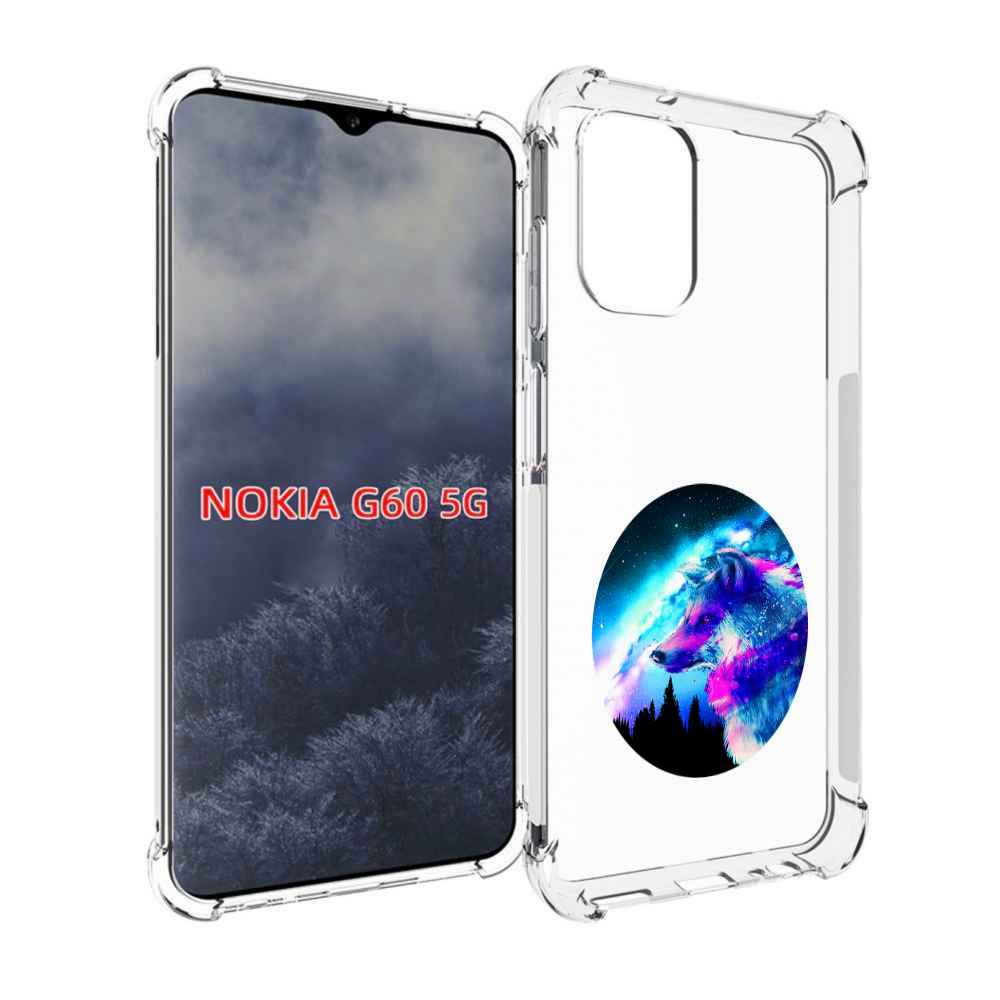 

Чехол MyPads голубой волк для Nokia G60 5G, Прозрачный, Tocco