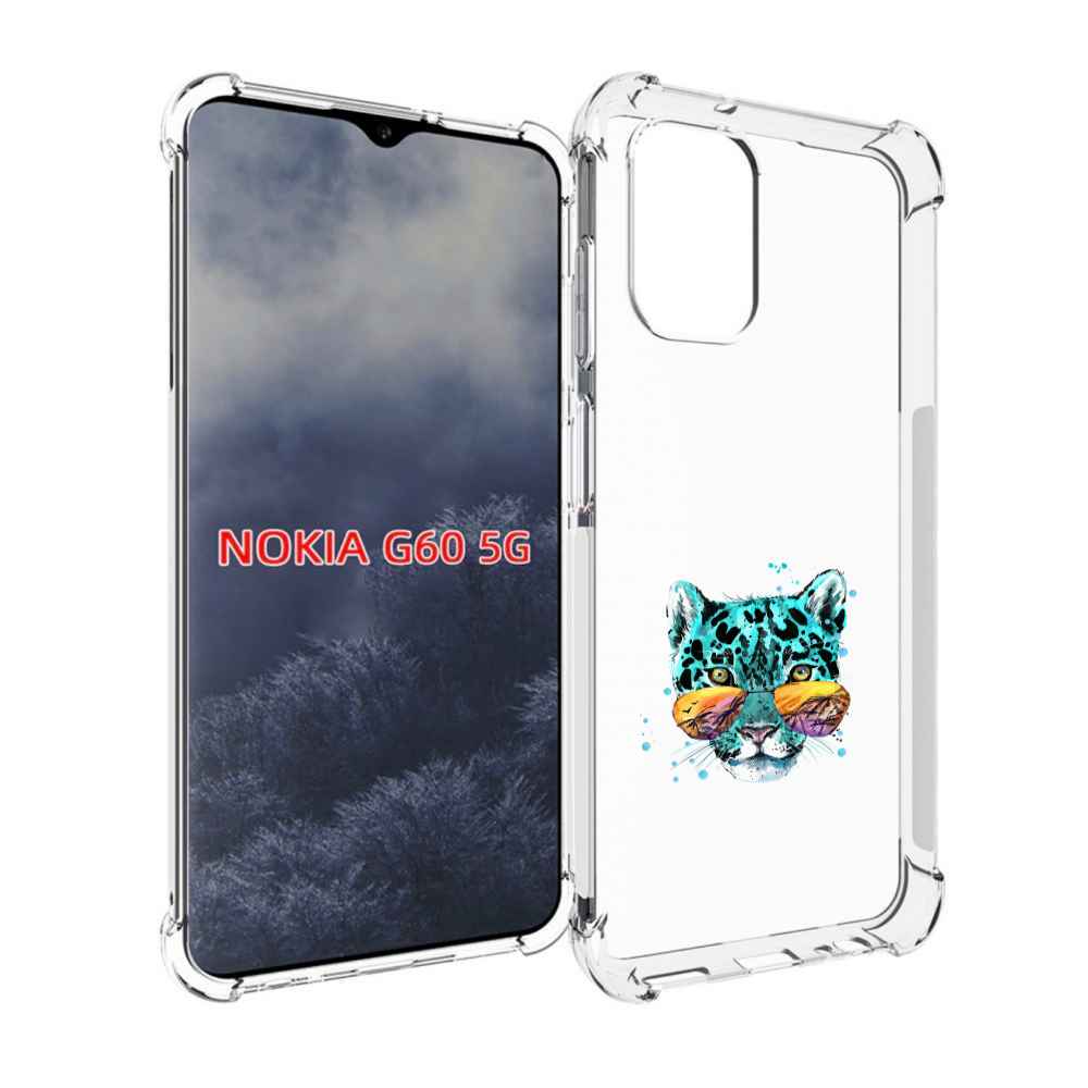 

Чехол MyPads голубой лео для Nokia G60 5G, Прозрачный, Tocco
