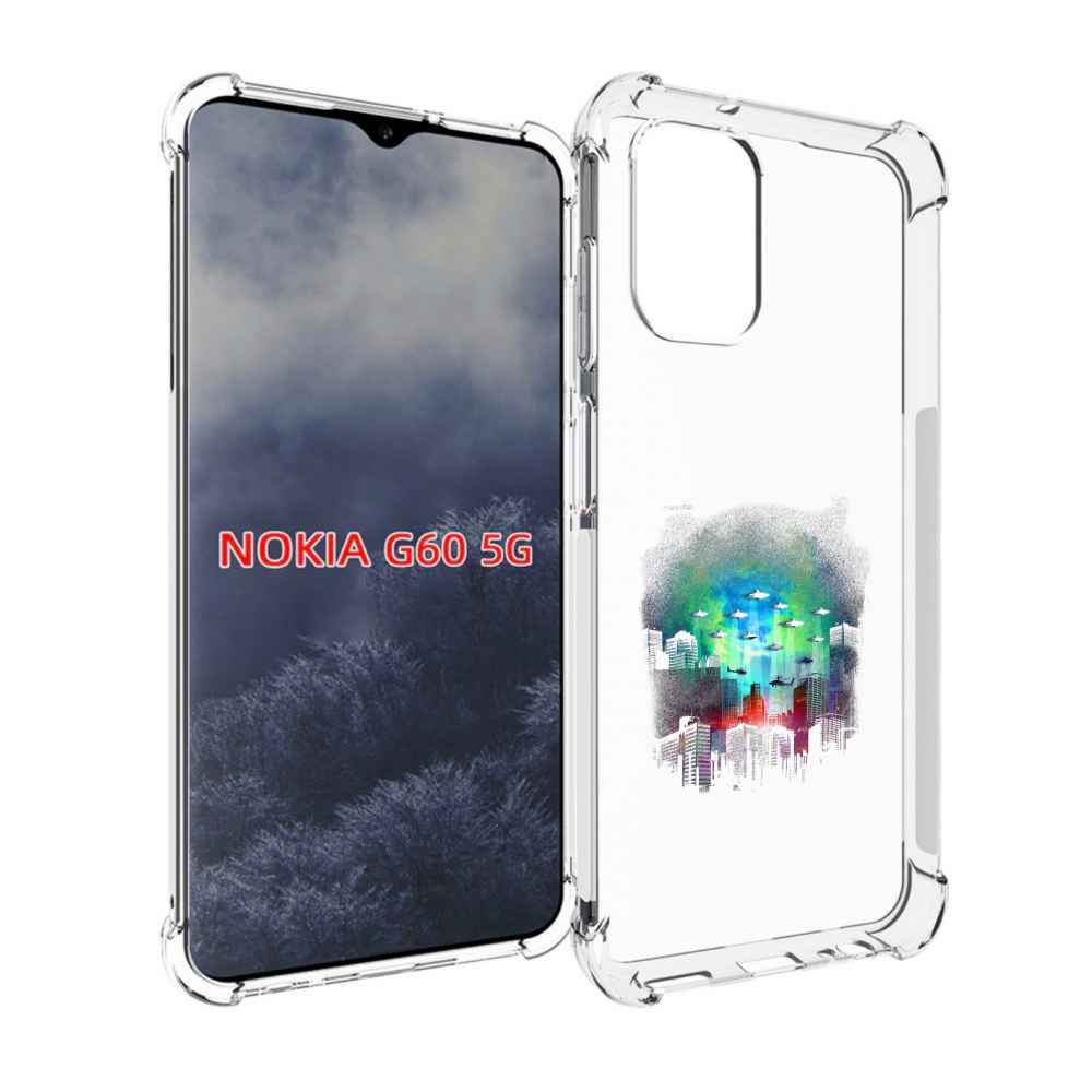 

Чехол MyPads город в свечении для Nokia G60 5G, Прозрачный, Tocco