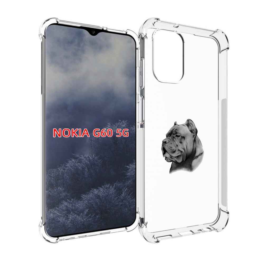 

Чехол MyPads грозный бульдог для Nokia G60 5G, Прозрачный, Tocco