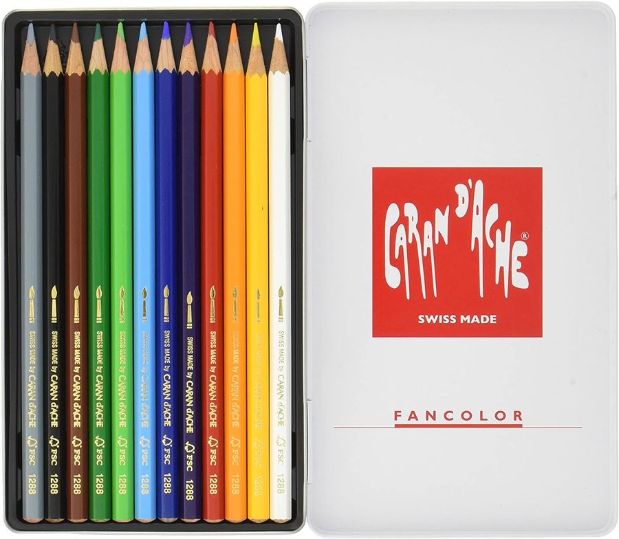 

Карандаши цветные Carandache Fancolor 1288.312 1288.312, шестигранный, дерево, 2.8мм