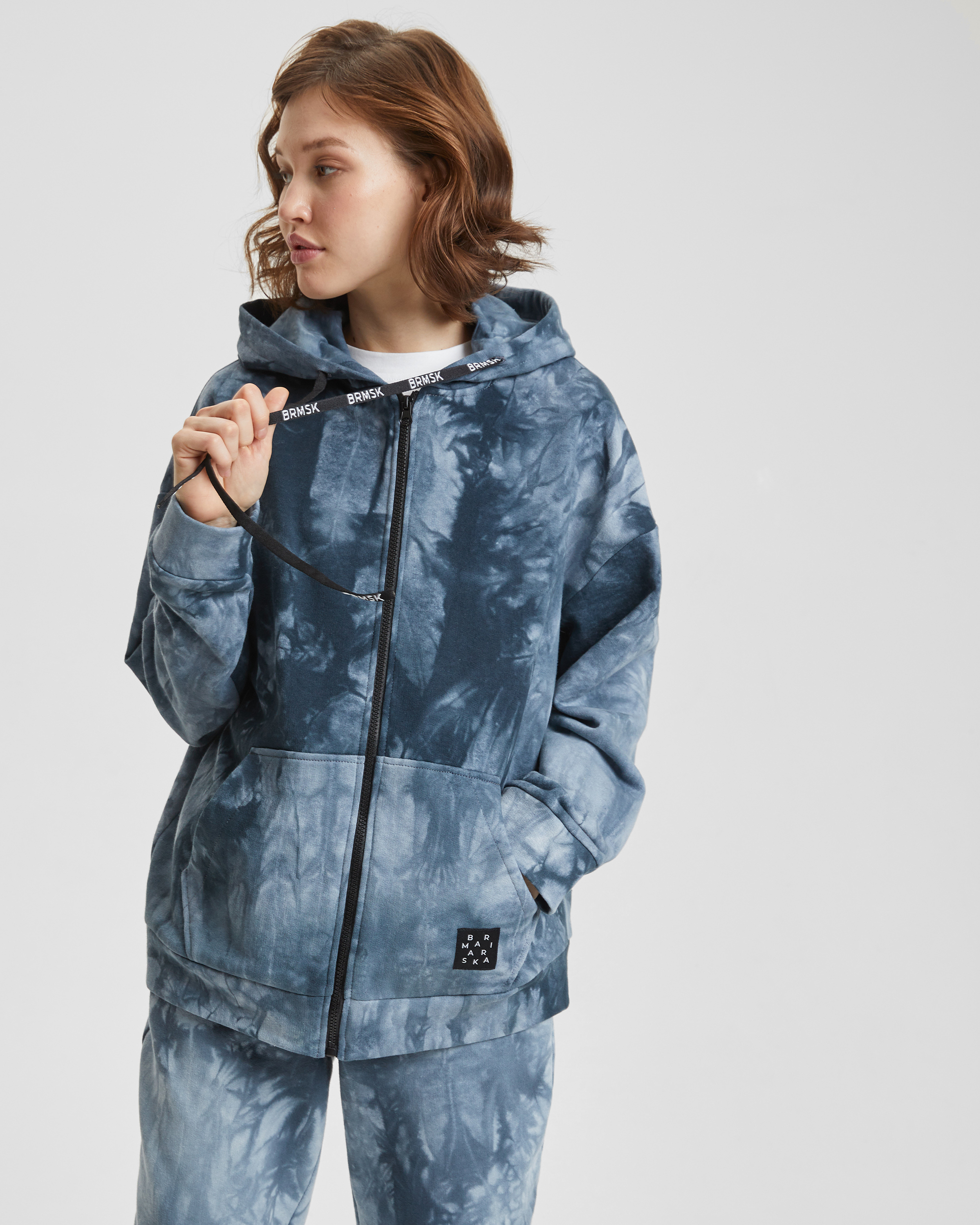 

Толстовка женская BARMARISKA ТЛЖ-Б0435 серая 40-42 RU, ТЛЖ-Б0435