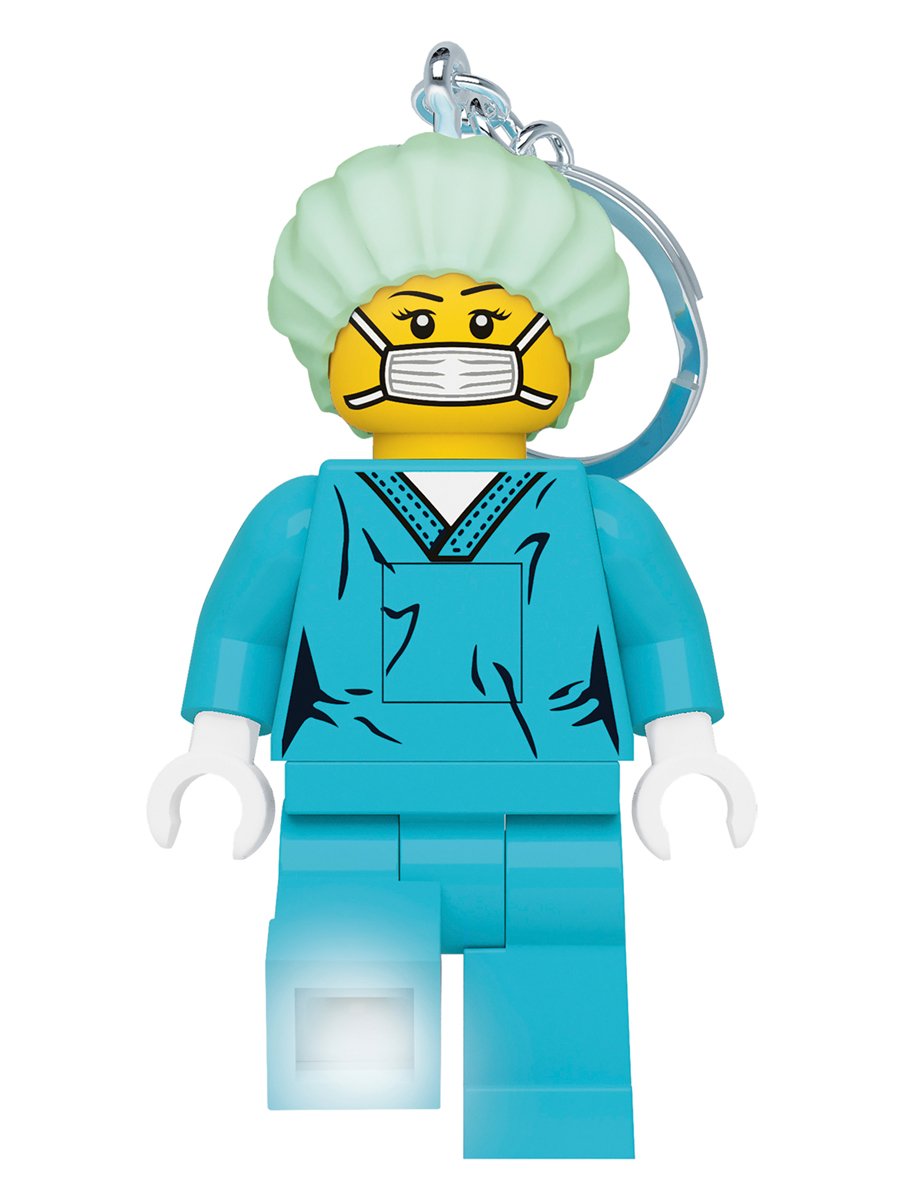 фото Брелок-фонарик для ключей lego classic surgeon врач-хирург