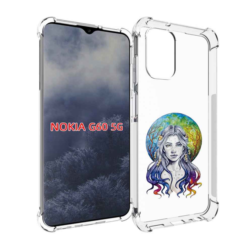

Чехол MyPads девушка с красивыми волосами для Nokia G60 5G, Прозрачный, Tocco