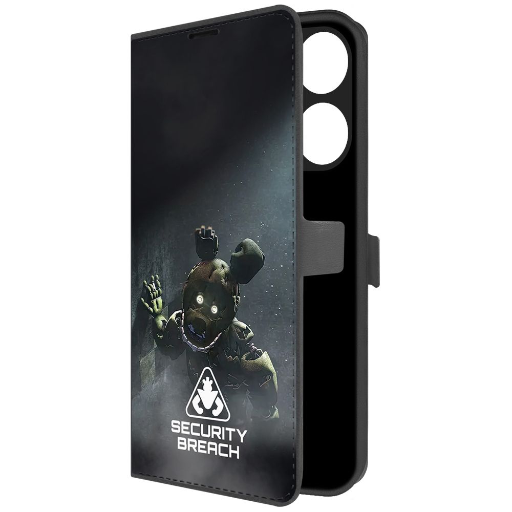 

Чехол-книжка Krutoff Eco Book для TECNO POP 7 Pro ФНАФ - Нарушение безопасности (черный)