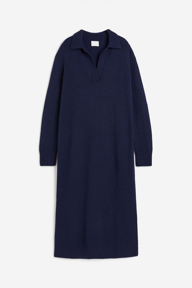 

Платье женское H&M 1209827 синее XL, Синий, 1209827